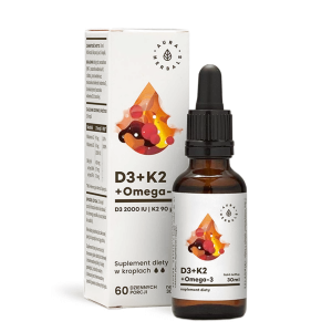 Aura Herbals Witamina D3 + K2mk7 + Omega-3