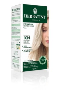 Trwała farba do włosów w żelu HERBATINT 10N (platynowy blond)
