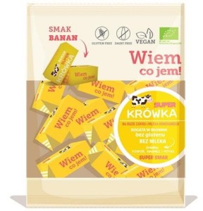 Ekologiczne krówki bezmleczne bananowe bezglutenowe BIO 150 g 