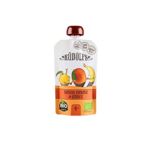 Mus owocowy: mango, banan i pigwa BIO 110 g