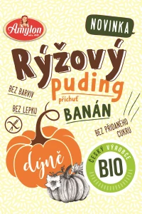 Budyń ryżowy o smaku bananowym z dynią BEZGLUTENOWY BIO 40g 