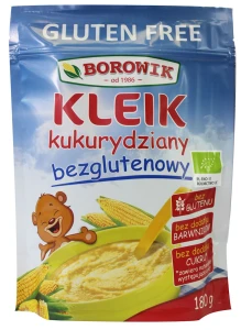 Kleik kukurydziany BEZGLUTENOWY BIO 180g - Borowik 