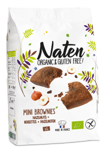 Ciastka brownies z czekoladą i orzechami laskowymi bezglutenowe BIO 170g