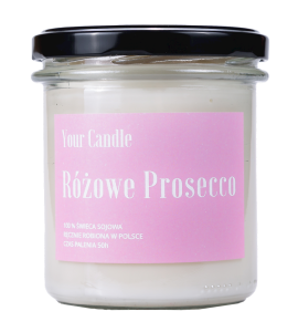 Świeca sojowa różowe prosecco 300ml