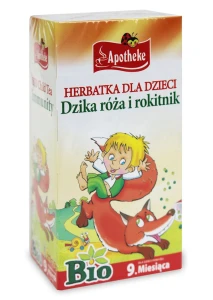 Herbatka dla dzieci na odporność dzika róża i rokitnik bio 20x1,5g