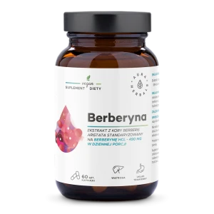 Berberyna 500 mg (Berberies aristata) - 60 kapsułek wegańskich