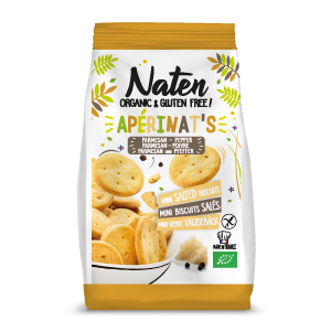 Krakersy serowe z solą i pieprzem BIO 100g