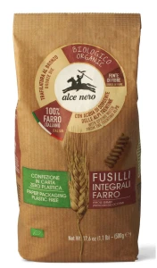 MAKARON Z PŁASKURKI RAZOWY FUSILLI BIO 500 G