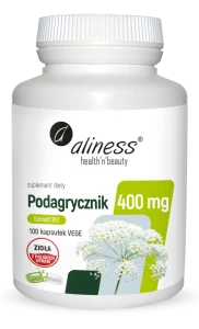 Podagrycznik (Aegopodium podagraria L.) ekstrakt 10:1 400mg x 100 Vege caps