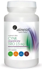 Cynk Organiczny Trio 15 mg x 100 tabletek