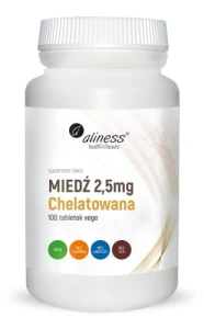 Miedź chelatowana 2,5 mg x 100 Vege tabs.