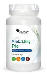 Miedź trio 2,5 mg x 100 vege tab.