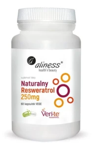 Naturalny Resweratrol Veri-Te 250mg x 60 Vege caps.