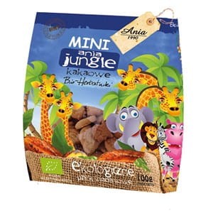 Ciastka Kakaowe Mini Jungle Bio 100 G
