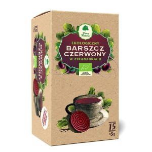 Ekologiczny barszcz czerwony w piramidkach 75g