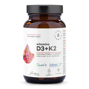 Witamina D3 2000 IU + K2, kapsułki 90 szt.