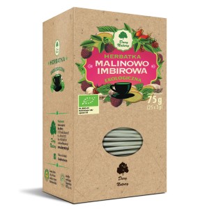 Ekologiczna herbatka malinowo imbirowa 75g