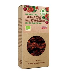 Herbatka ekologiczna truskawkowo-malinowo-różana 100g