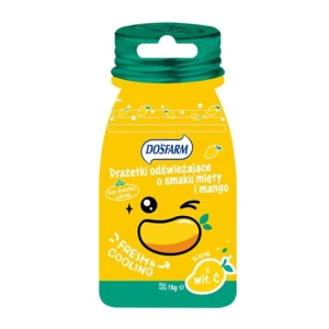 Dosfarm Drażetki odświeżające mięta + mango 16 g