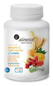 Witamina C 1000 mg z CYNKIEM PLUS bioflaw, rutyna, acer. x 100 kaps.