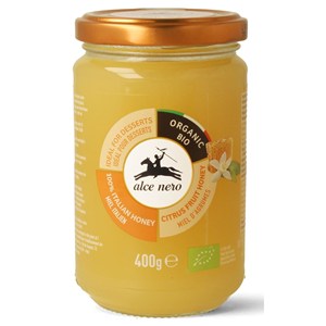 MIÓD Z KWIATÓW CYTRUSOWYCH BIO 400 g - ALCE NERO