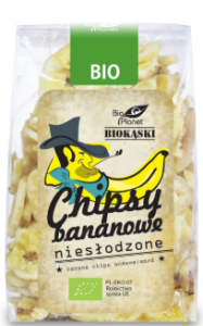 Chipsy bananowe niesłodzone Bio 150 g