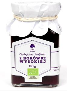 Ekologiczna konfitura z borówki amerkańskiej 180 g
