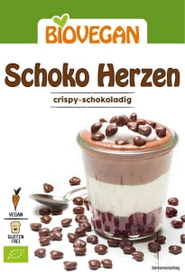 Posypka dekoracyjna czekoladowe serca BEZGLUTENOWA BIO 35g